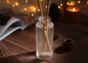 Staklena providna dekorativna bočica 150mL, pogodna za osveživač prostora-grupa_slika