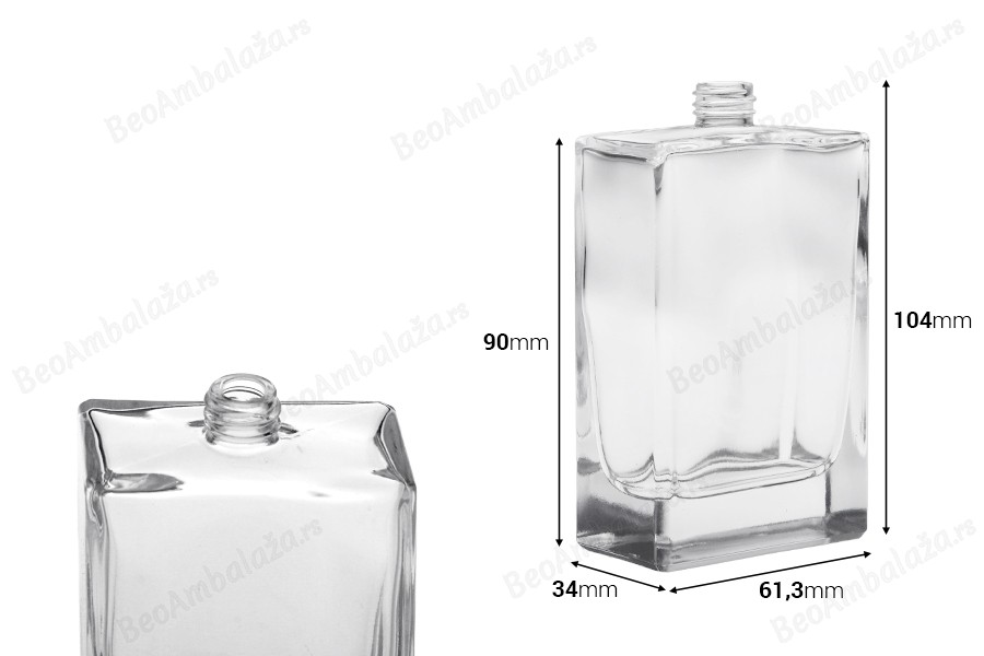 Staklena bočica za parfeme 100mL (15/400) pravougaonog oblika-dimenzije_slike