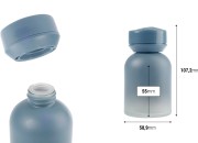 Staklena bočica za osveživač vazduha u automobilu, 120 mL sa poklopcem, čepom i upijajućom zaptivkom-dimenzije_slike