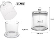 Dekorativna staklena fondanjera 390 mL sa zvono poklopcem-dimenzije_slike