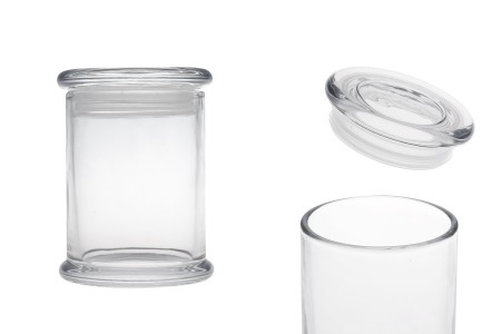 Providna staklena tegla 220mL sa staklenim poklopcem i hermetičkim zatvaranjem-slika_proizvoda