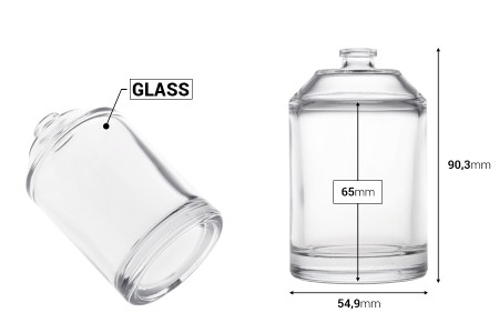 Luksuzna parfemska bočica 100 mL sa sigurnosnim Crimp zatvaranjem od 15 mm-dimenzije_slike
