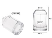 Luksuzna parfemska bočica 50 mL sa sigurnosnim Crimp zatvaranjem od 15 mm-dimenzije_slike