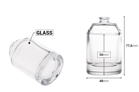 Luksuzna parfemska bočica 50 mL sa sigurnosnim Crimp zatvaranjem od 15 mm-dimenzije_slike