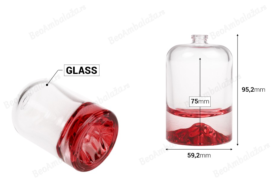 Parfemska bočica 100 mL sa sigurnosnim Crimp zatvaranjem od 15 mm i obojenim dnom-dimenzije_slike