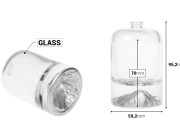 Parfemska bočica 30 mL sa sigurnosnim Crimp zatvaranjem od 15 mm i obojenim dnom-dimenzije_slike