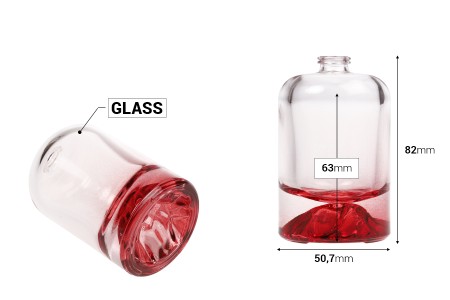 Parfemska bočica 50 mL sa sigurnosnim Crimp zatvaranjem od 15 mm i obojenim dnom-dimenzije_slike