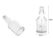 Staklena flašica 50 mL (PP 18) za piće ili ulje-dimenzije_slike