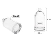 Staklena cilindrična bočica za parfem 50mL sa grlom 15/400-dimenzije_slike