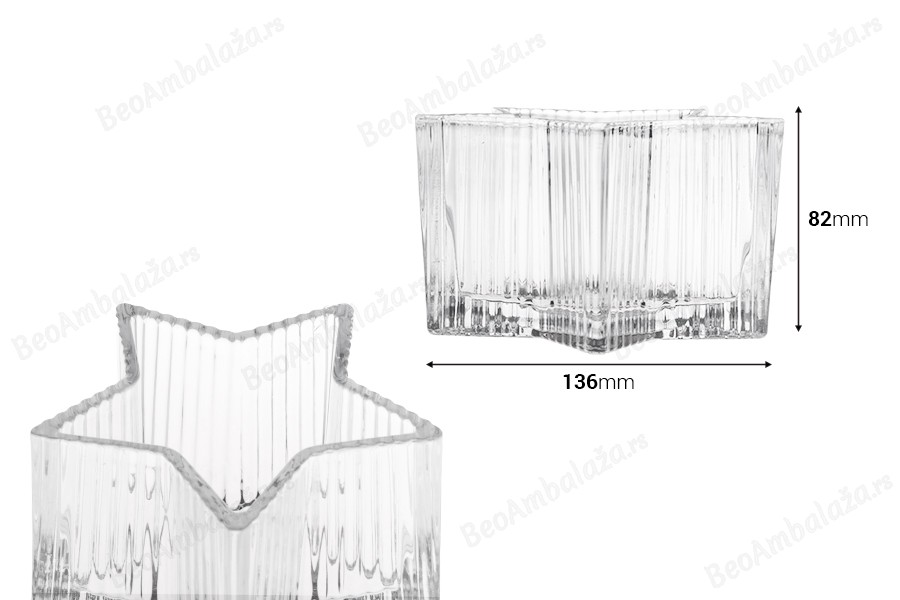 Staklena providna dekorativna posuda 136x82 mm za sveću-dimenzije_slike
