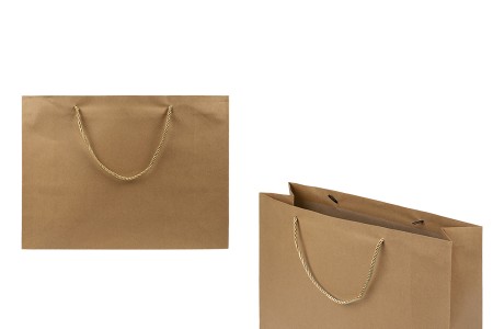 Papirna braon poklon kesa sa uvijenom ručkom 400x130x300mm - 12 kom-slika_proizvoda