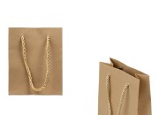 Papirna braon poklon kesa sa uvijenom ručkom 115x60x145mm - 12 kom-slika_proizvoda