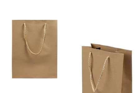 Papirna braon poklon kesa sa uvijenom ručkom 190x80x245mm - 12 kom-slika_proizvoda