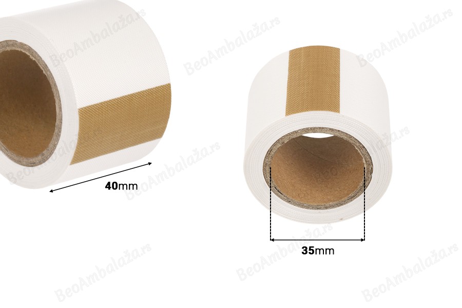 Zamenska samolepljiva traka za izolaciju od hrom-nikla, širine 40mm (dužine 10m)-dimenzije_slike