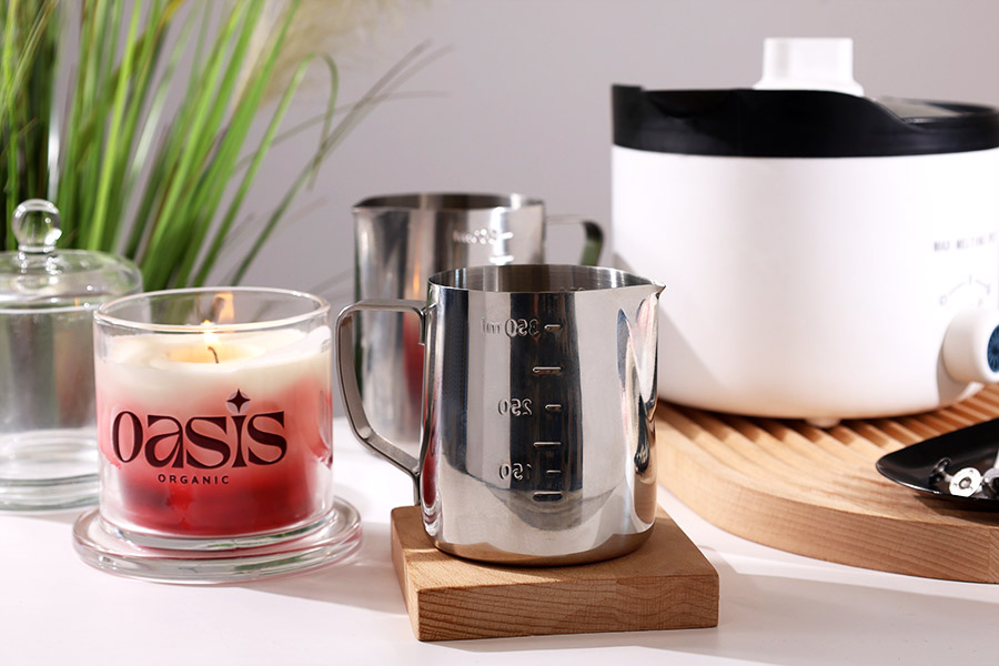 Posuda od nerđajućeg čelika (Inox) sa menzurom i drškom 350mL-grupa_slika