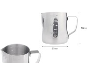 Posuda od nerđajućeg čelika (Inox) sa menzurom i drškom 350mL-dimenzije_slike