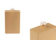 Staklena bočica za parfem 100 mL (15/400) pravougaonog oblika i gumirane bež boje-slika_proizvoda