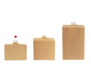 Staklena bočica za parfem 30 mL (15/400) pravougaonog oblika i gumirane bež boje-grupa_slika