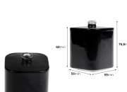 Парфемска бочица од 100 мл са сигурносним „crimp“ затварачем од 15 мм, у белој или црној боји-dimenzije_slike