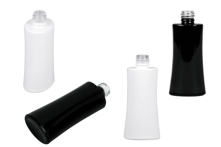 Staklena bočica za parfeme 50mL ovalna u crnoj ili beloj boji (18/415)-slika_proizvoda