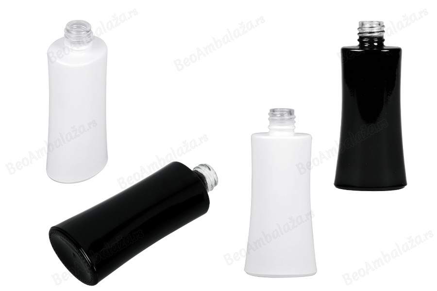 Staklena bočica za parfeme 50mL ovalna u crnoj ili beloj boji (18/415)-slika_proizvoda