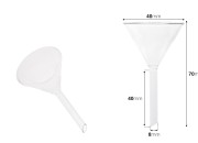 Stakleni levak prečnika 40 mm (prečnik cevčice 8 mm)-dimenzije_slike