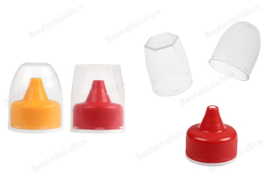 Plastični zatvarač za flaše za kečap i senf sa plastičnim poklopcem-slika_proizvoda
