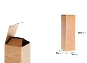 Kartonska kutija 30x30x100mm, u dezenu drveta - 50 kom Kartonska kutija 30x30x100mm, u dezenu drveta - 50 kom