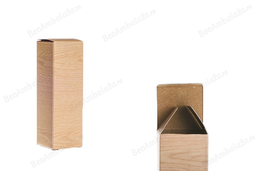 Kartonska kutija 39x39x120mm, u dezenu drveta - 50 kom-slika_proizvoda