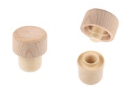 Sintetički silikonski čep PP23 sa protokom i drvenom odvojivom glavom 32x18-slika_proizvoda