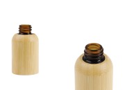 Staklena bočica za etarska ulja 10 mL sa PP18 grlom i presvlakom od bambusa-slika_proizvoda