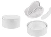 Plastična PP teglica od 50mL u beloj boji sa zatvaračem i spatulom-slika_proizvoda