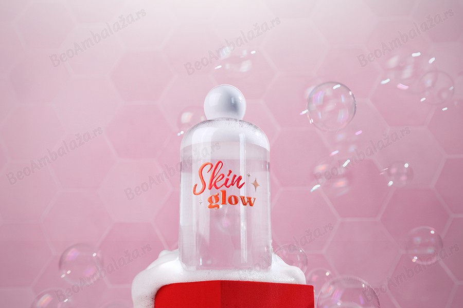 Plastična (PET) providna flašica 250 mL sa belim okruglim zatvaračem i čepom-grupa_slika