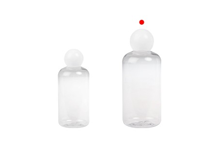 Plastična (PET) providna flašica 500 mL sa belim okruglim zatvaračem i čepom-grupa_slika