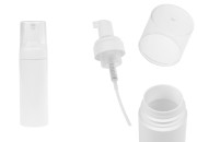 Plastična (PET) bela bočica od 150 mL sa belom pumpicom za penu i poklopcem-slika_proizvoda