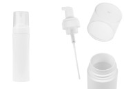 Plastična (PET) bela bočica od 200 mL sa belom pumpicom za penu i poklopcem-slika_proizvoda