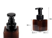 Plastična (PETG) bočica 250 mL sa pumpicom za penu (PP42)-dimenzije_slike