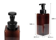 Plastična (PETG) bočica 650 mL sa pumpicom za penu (PP42)-dimenzije_slike
