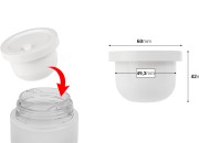 Zamenska unutrašnja bela teglica sa plastičnom zaptivkom za šifru 23-2657-dimenzije_slike