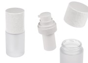 Airless dopunjiva bočica od 15 mL, sa pumpicom za kremu i peskiranim spoljnim staklenim kućištem-slika_proizvoda