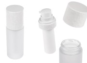 Airless dopunjiva bočica od 30 mL, sa pumpicom za kremu i peskiranim spoljnim staklenim kućištem-slika_proizvoda