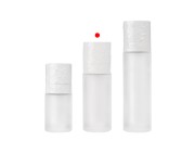 Airless dopunjiva bočica od 30 mL, sa pumpicom za kremu i peskiranim spoljnim staklenim kućištem-grupa_slika