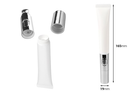 Plastična bela tubica 20mL za serum, sa vibrirajućom glavom-dimenzije_slike