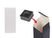 Crna mat papirna kutija za pakovanje 55x55x125 mm sa unutrašnjim držačem od pene za bočice esencijalnog ulja 50mL - 20 kom-slika_proizvoda