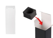 Papirna kutija 30x30x90 mm sa unutrašnjim penastim uloškom za bočice etarskih ulja 10 mL - 20 kom-slika_proizvoda