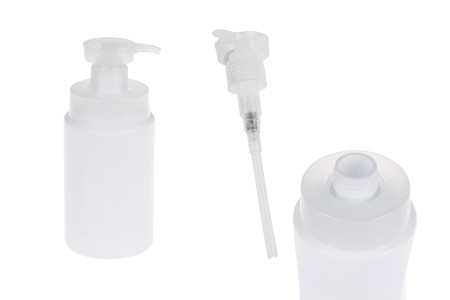 Plastična (HDPE) bela bočica od 300 mL sa sigurnosnom pumpicom-slika_proizvoda