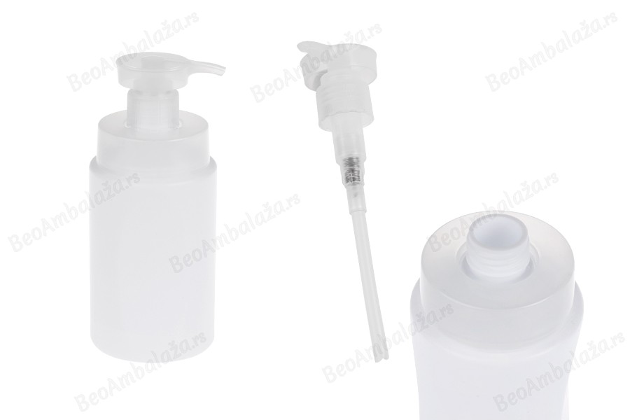 Plastična (HDPE) bela bočica od 300 mL sa sigurnosnom pumpicom-slika_proizvoda