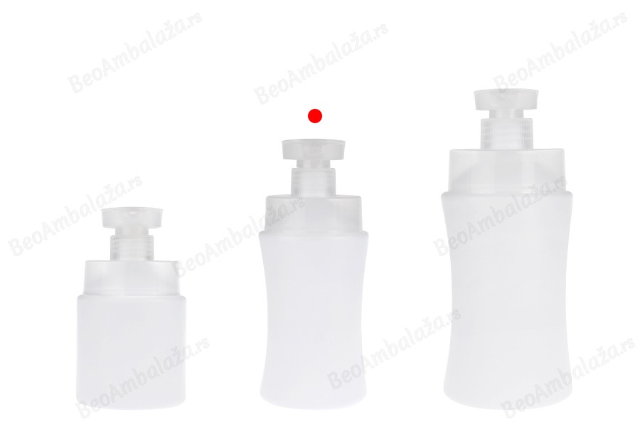 Plastična (HDPE) bela bočica od 300 mL sa sigurnosnom pumpicom-grupa_slika