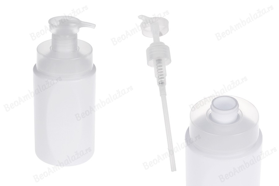 Plastična (HDPE) bela bočica od 500 mL sa sigurnosnom pumpicom-slika_proizvoda