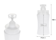 Plastična (HDPE) bela bočica od 500 mL sa sigurnosnom pumpicom-dimenzije_slike